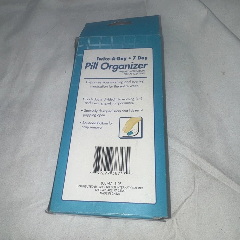 Assured Twice-A-Day Seven Day AM / PM Weekly Medication Pill Organizer